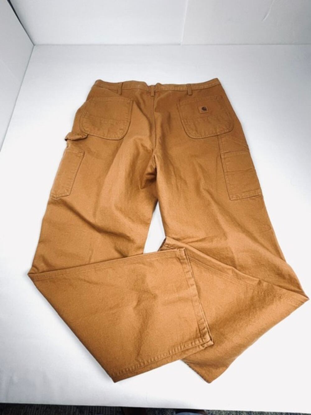 Carhartt Men’s 40x34 B11 Duck Canvas Carpenter Work Pants Brown Utility Rugged